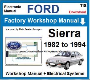Ford Sierra Workshop Service Repair Manual
